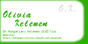 olivia kelemen business card